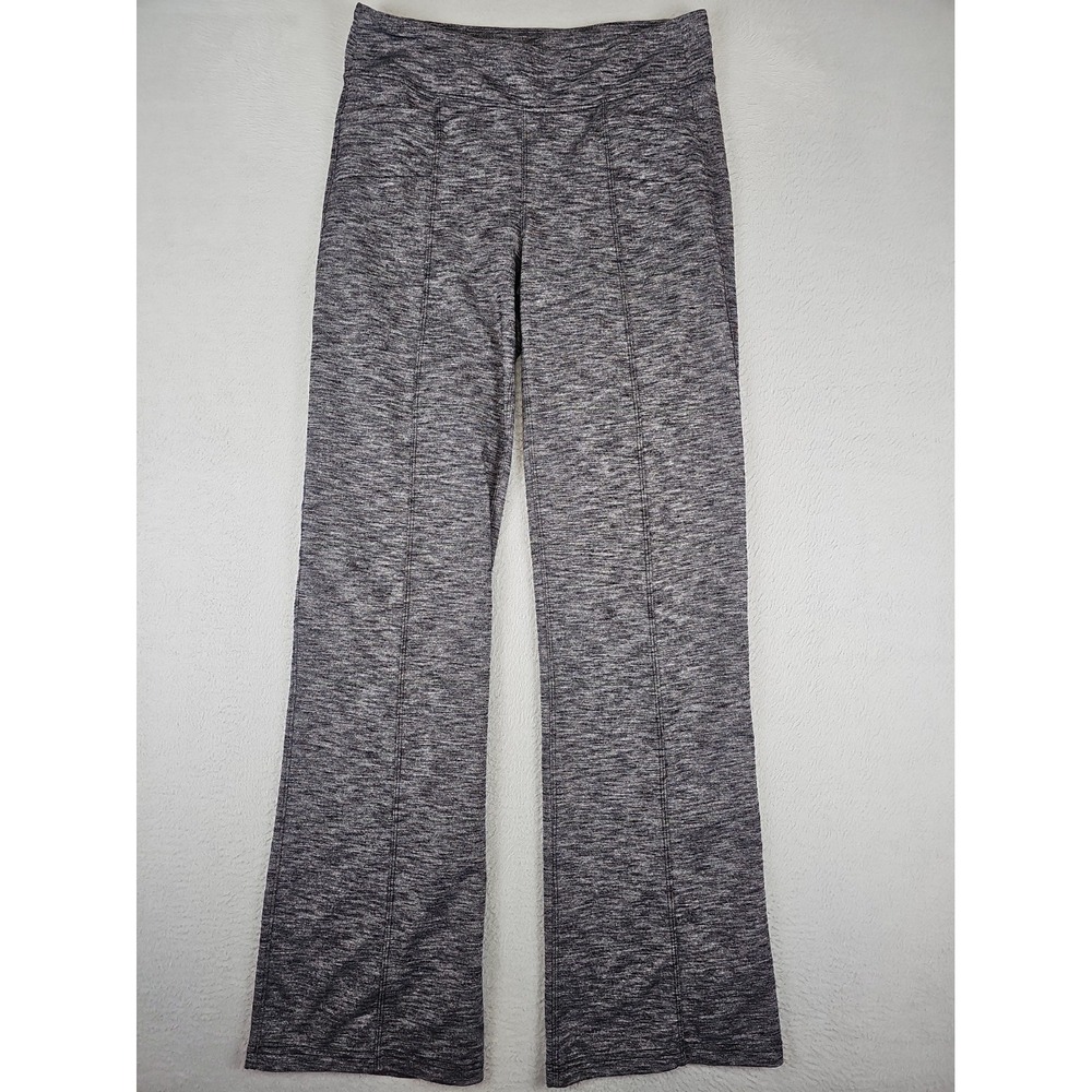 Athleta Metro Classic Wide Leg Yoga Pants Women's Size Small Heathered Gray